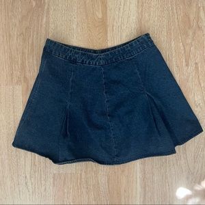 motel rocks denim fake blue mini skirt